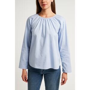 Everlane SZ M The Poplin Breeze Shirt In Light Blue NWT